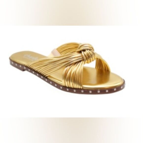 🌟Charles by Charles David, metallic gold sandals. NIB- Size 7 - Picture 1 of 9